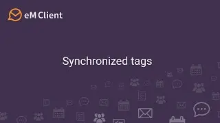 eM Client 9 - Synchronized tags
