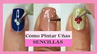 Cómo Pintar Uñas de VARIOS COLORES fáciles y bonitas/diseño de uñas sencillos/nail art