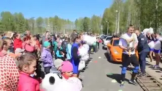 #10 машин #9 мая #Установка рекорда по тяге машин в пригороде #Челябинска # Сосновcкого р-на