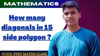 How many diagonals in 15 side polygon | Diagonals | Sum of all angle | Maths | Reasoning
