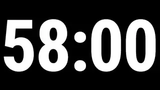 58 Minute Countdown Timer | 58 Minutes Timer | 58 Minute Countdown | Alarm Clock | Ambience Sounds