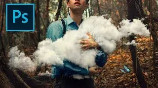 HOW TO CREATE A CLOUD WITH PHOTOSHOP AND PROPS | Fine art Self portrait