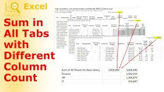Sum Multiple Sheets with Different Column Count - Macro for beginner