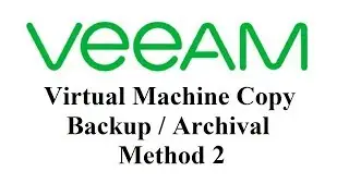 Veeam, Method 2, Simple copy of VM from expensive to less expensive storage