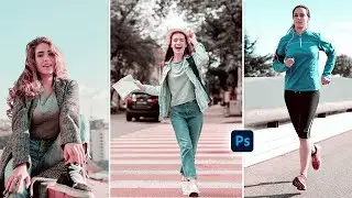 Red and teal Color Grading Effect in Photoshop - Photoshop Tutorial