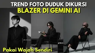 HOW TO EDIT A BLAZER PHOTO SITTING ON A STUDIO CHAIR Gemini AI || The trend of sitting on a studi...