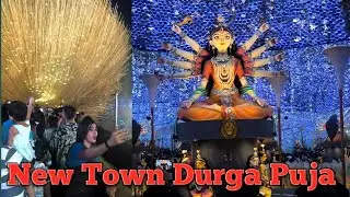 New Town Durga Puja 2025 l Newtown Sarbojonin Durga Puja | Fashion Show l Durga Puja Utsav l Vlog l