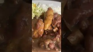 Stew peas with chicken🇯🇲 #morristimecooking  #stewpeas #shorts