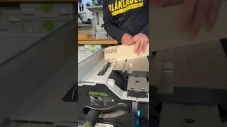 Using the Festool cordless slide saw to cut some angled tenons 
