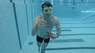 How to do a 50 meter underwater swim (Olympic pool dynamic apnea)