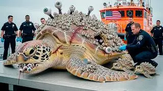 HORRIBLE footage: what lives UNDER the shell of sea turtles!