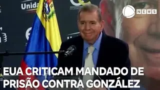 Estados Unidos criticam ordem de prisão contra González