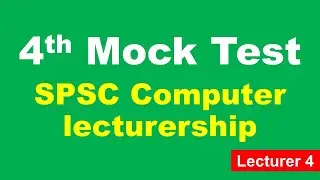 4th Mock test spsc computer lecturership