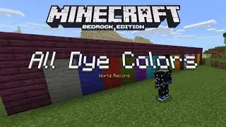 [Former WR] I collected all of the Minecraft dye colors in under 2 minutes (Minecraft Bedrock)