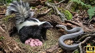 How a Skunk Survives: 134-Day Life Cycle from Pregnancy to Independence