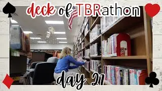 Deck of TBRathon VLOG || day 27: work day, fun speaker, and pasta salad!