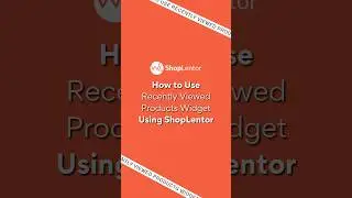 How to Use Recently Viewed Product Widget #elementor #woocommerce #wordpress #shorts