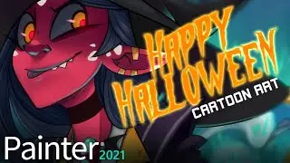 How to: Cartoony Painting in Corel Painter 2021 🎃
