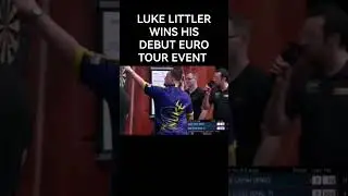 LUKE LITTLER WINS HIS 1ST EURO TOUR EVENT #darts #lukelittler #robcross #champion