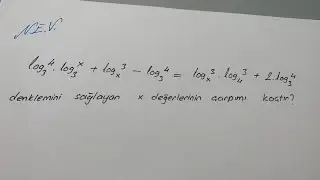 SAĞLAM BİR LOGARİTMA SORUSU 👌