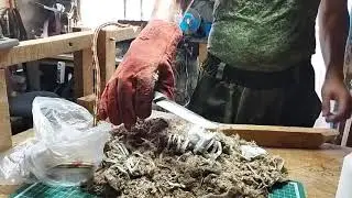 тесты на канате Нож из Стали х12мф