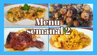 💙MENÚ SEMANAL 2 | IDEAS y RECETAS fáciles, rápidas y económicas