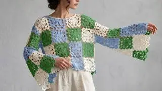 Elegance Achieved with Just One Motif: Crochet Blouse Design 🧵💫 Luxury Crochet Vibes
