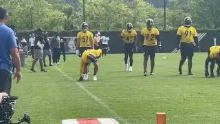 TJ Watt making an appearance on Day 2 of OTAs | Steelers Practice Highlights
