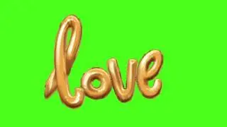 Green screen love float effect