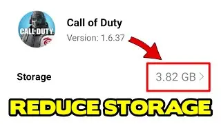HOW TO REDUCE CODM STORAGE USAGE | LAG FIX