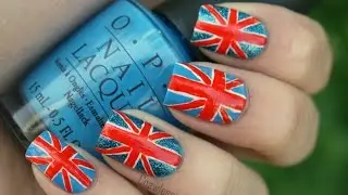 Union Jack nail tutorial