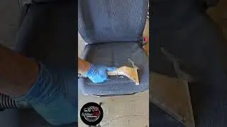 Absolute Best Satisfying Seat Cleaning (ASMR) #shorts #asmr #detailing #autodetailing