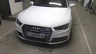 Антихром Audi A7 2015 + замена стекла фары
