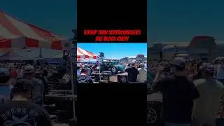 Twin supercharged big block Chevy hot rod dyno run