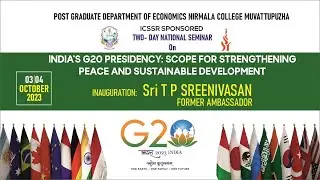 India's G20's Presidency: Scope for Strengthening Peace and Sustainable Development | Session 1