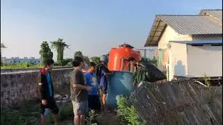 praktikum persiapan kolam belut