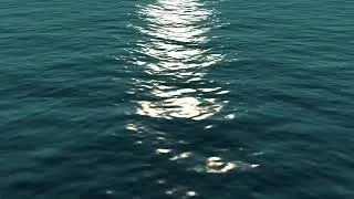 Moving water with ray passing