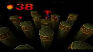 Crash Bandicoot (PS1) - Stage 22 - Jaws Of Darkness (100%)