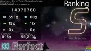 Orangestar - Asu no Yozora Shoukaihan osu! Fullcombo.