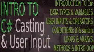 Gain Knowledge Regarding Type Casting and User Input in CSharp #CSharp