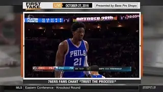Philadelphia 76ers Fans Chant "Trust The Process!"