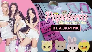 PAPELERÍA sin IMPRIMIR de BLACKPINK 🖤🩷 (stickers, washi, post-it...)