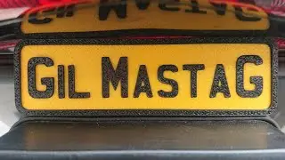 3D Printed license plate #review #bike #rider