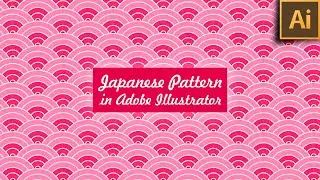 Adobe Illustrator : Japanese Wave Pattern | Pattern in Illustrator
