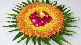 Easy Aarti Thali Decoration Ideas Simple With Flowers | Last minute Diwali thali decoration ideas