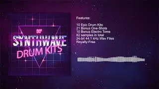 80s Synthwave Drum Kits Sample Pack
