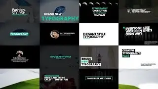 Motion Typo 16 Pack Clean -Fresh Title Presets | Premiere Pro cc Templates Download