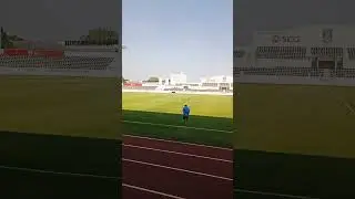 football in Vietnam in Bà Rịa Vũng Tàu stadium so small but this is so beautiful stadium 