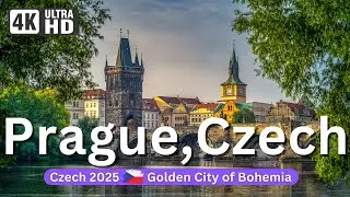 Prague, Old City Center Walking Tour, Czech Summer 4K | Streets Vibes 2025