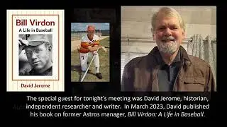 Stay Home With SABR: David Jerome, "Bill Virdon: A Life in Baseball"